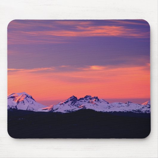 NA, USA，オレゴン，三姉妹山脈 マウスパッド (正面)