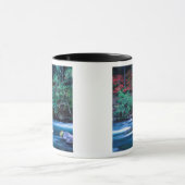 NA、USA、オレゴン、北ウンプクアの秋の葉 マグカップ (中央)