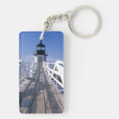 NA、USA、メイン、ポートクライド。 マーシャルポイント2 キーホルダー (裏面)