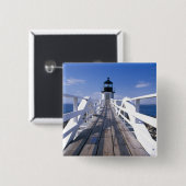 NA、USA、メイン、ポートクライド。 マーシャルポイント2 缶バッジ (正面&裏面)