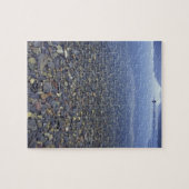 NA、USA、モンタナ、氷河NPロックズインレイク ジグソーパズル (横)