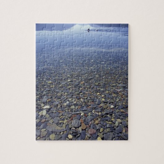 NA、USA、モンタナ、氷河NPロックズインレイク ジグソーパズル (縦)