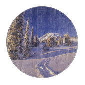 NA、USA、ワシントン、レイニア山NP、スノーシュー カッティングボード (正面)