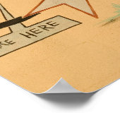 NA, USA, Arizona, Holbrook Route 66 road mural ポスター (角)