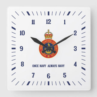 NAA時計（白） スクエア壁時計