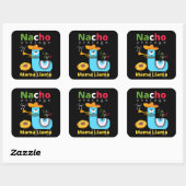 NAACHO AVERAGE MAMA LLAMA cinco de mayoギフト スクエアシール (シート)