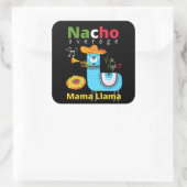 NAACHO AVERAGE MAMA LLAMA cinco de mayoギフト スクエアシール (バッグ)