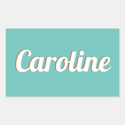 Naam sticker voor koffer of bagage 長方形シール (正面)