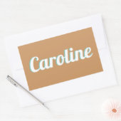 Naam sticker voor koffer of bagage 長方形シール (封筒)