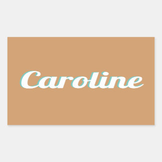 Naam sticker voor koffer of bagage 長方形シール