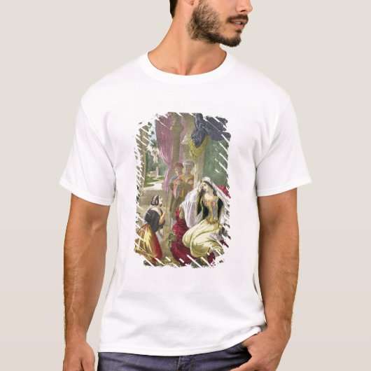 NaamanのWiで待っていた捕虜のヘブライ女中 Tシャツ (正面)