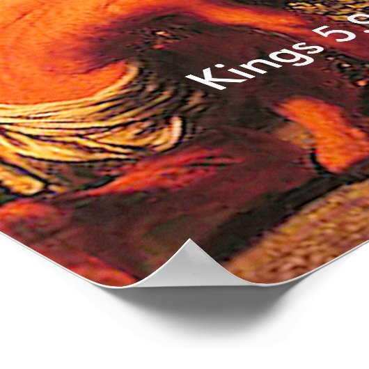 Naaman Healed by Elisha – ポスター (角)