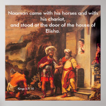Naaman Healed by Elisha – ポスター