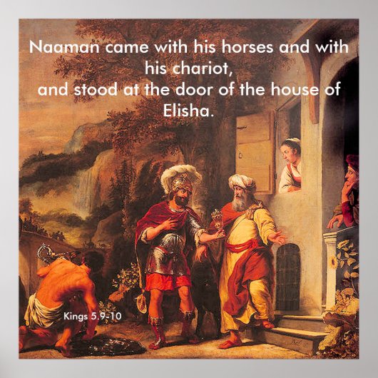 Naaman Healed by Elisha – ポスター (正面)