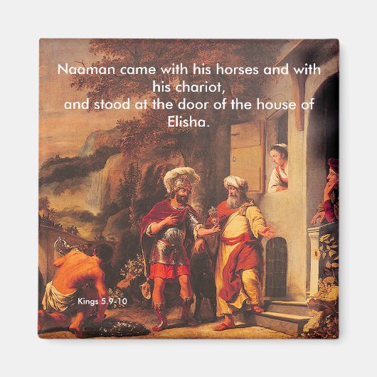 Naaman Healed by Elisha – マグネット (正面)