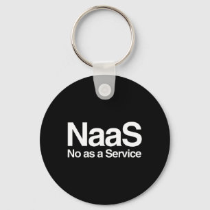 Naas As A Service 冗談 コンピュータ・オタク サタイア キーホルダー