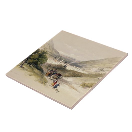 Nablousへの入口、1839年は4月17日、41をのためのめっきします タイル (側面)