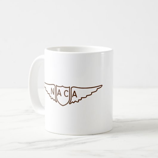 NACAの全米国航空諮問委員会 コーヒーマグカップ (正面左)