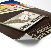 Nach CubaとメキシコHAPAGヴィンテージポスター1935 ポスター (角)