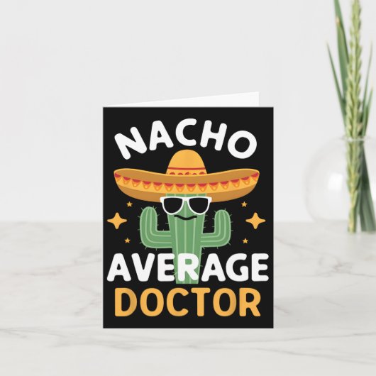 Nachoおもしろい平均医師Cinco De MayoメキシコF カード (正面)