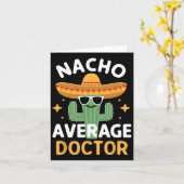Nachoおもしろい平均医師Cinco De MayoメキシコF カード (黄色い花)