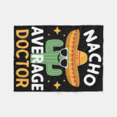 Nachoおもしろい平均医師Cinco De MayoメキシコF フリースブランケット (正面(横))