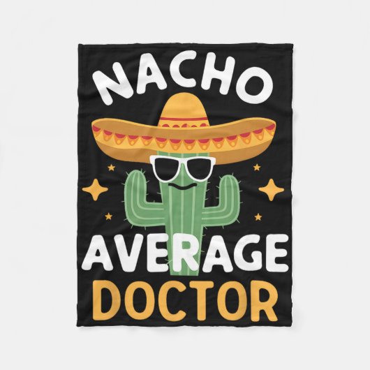 Nachoおもしろい平均医師Cinco De MayoメキシコF フリースブランケット (正面)