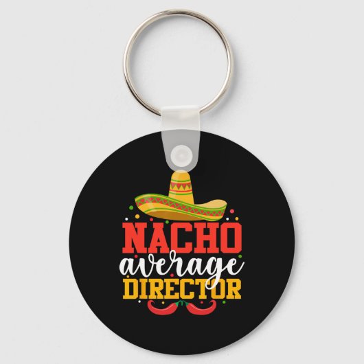 NachoメキシコおもしろいCinco De Mayo代表 キーホルダー (正面)