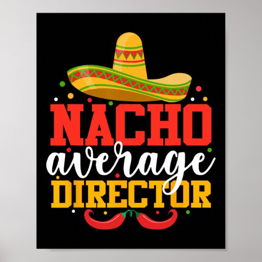 NachoメキシコおもしろいCinco De Mayo代表 ポスター (正面)