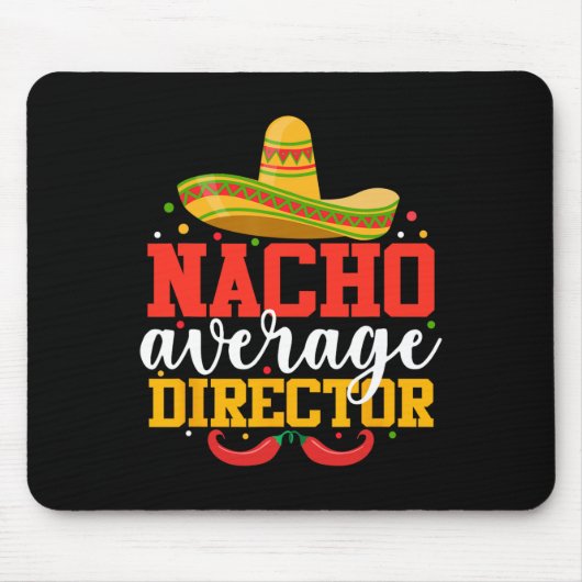NachoメキシコおもしろいCinco De Mayo代表 マウスパッド (正面)