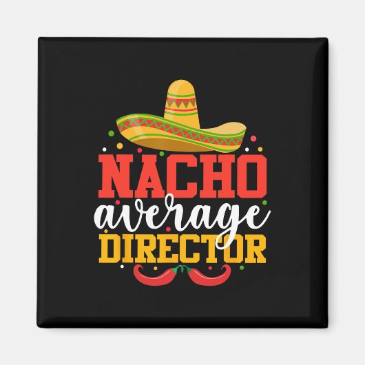 NachoメキシコおもしろいCinco De Mayo代表 マグネット (正面)