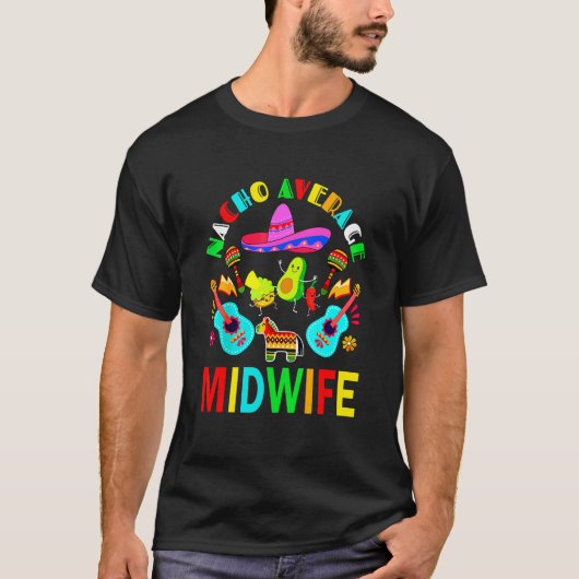 Nacho助産師メキシコ助産師Cinco De May Tシャツ (正面)
