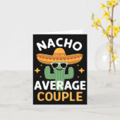 Nacho平おもしろい均カップルCinco De Mayo Mexican F カード (黄色い花)