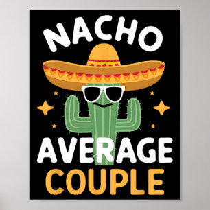 Nacho平おもしろい均カップルCinco De Mayo Mexican F ポスター
