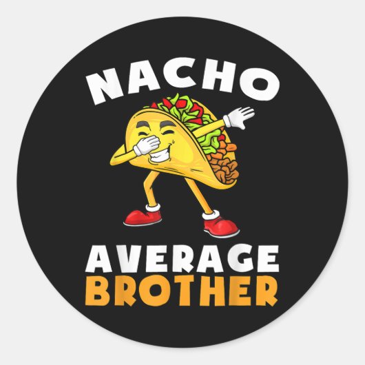 Nacho平おもしろい均ブラザーシンコデマヨメキシコ ラウンドシール (正面)