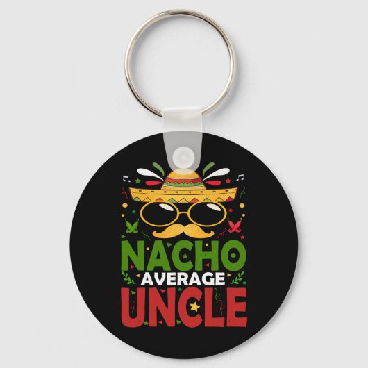 Nacho平おもしろい均叔父Cinco De Mayoメキシコ2 キーホルダー (正面)