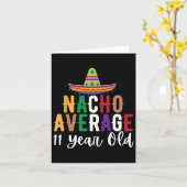 Nacho平おもしろい均11歳誕生日シンコデ カード (黄色い花)