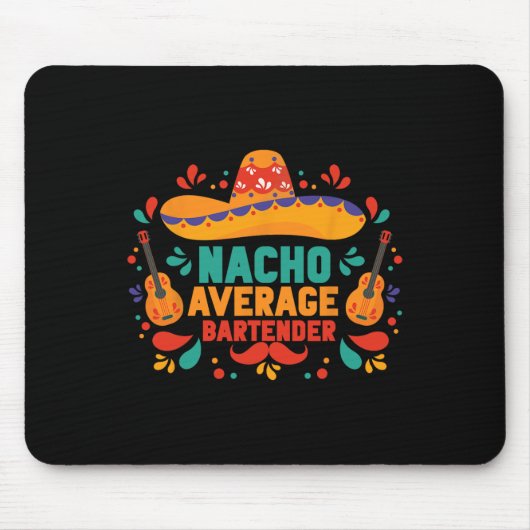 Nacho平均おもしろいランテンコデマヨメキシコ マウスパッド (正面)
