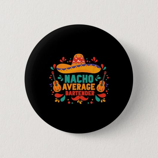 Nacho平均おもしろいランテンコデマヨメキシコ 缶バッジ (正面)