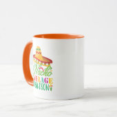 Nacho平均クール孫の追加の名前 マグカップ (正面左)