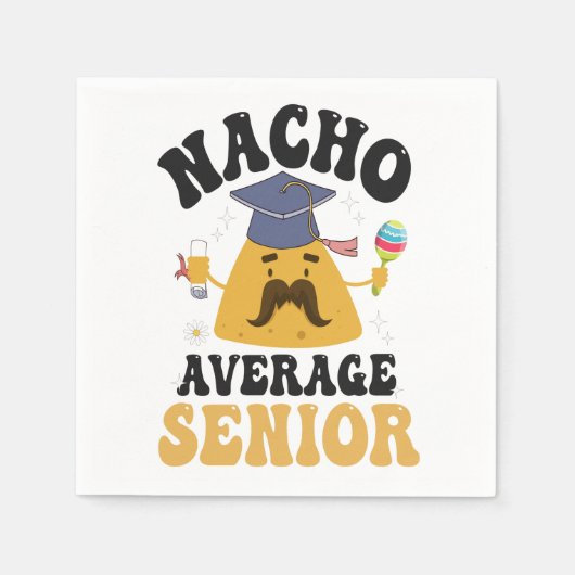 Nacho平均上級卒業Cinco De Mayo GIft スタンダードカクテルナプキン (正面)