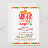 Nacho平均夫婦のシャワー写真 招待状 (正面)