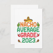 Nacho平均学年2023年卒業ギフト サンキューカード (正面/裏面)