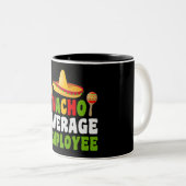 Nacho平均従業員2トーンのコーヒーマグ ツートーンマグカップ (正面右)