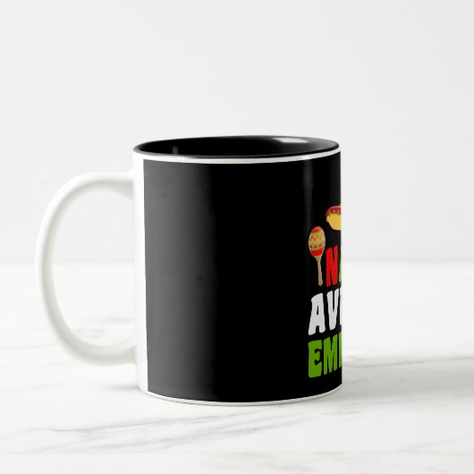 Nacho平均従業員2トーンのコーヒーマグ ツートーンマグカップ (左)