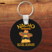 Nacho平均社会労働者のケースワーカー厚生制度 キーホルダー (正面)