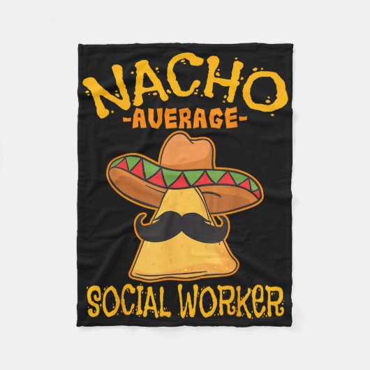 Nacho平均社会労働者のケースワーカー厚生制度 フリースブランケット (正面)