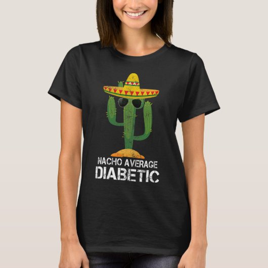 Nacho平均糖尿病糖尿病認識度T Tシャツ (正面)