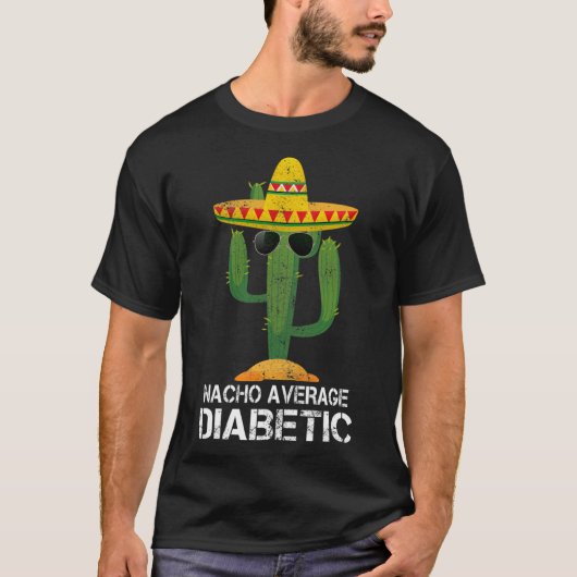 Nacho平均糖尿病糖尿病認識度T Tシャツ (正面)