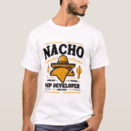 Nacho平均PHP開発者 – コーおもしろいディングPun Tシャツ